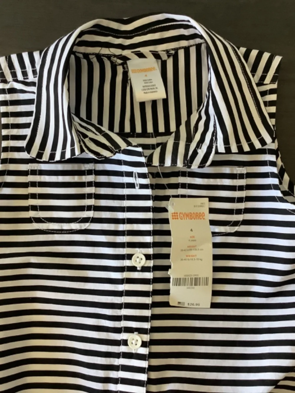 NWT COTTON ON KIDS Girls Slouch Shortall Denim & Gymboree Top Size 4 Outfit 2PC